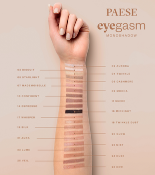 Paese Eyegasm, cień do powiek, 24 dusk, 1,5 g