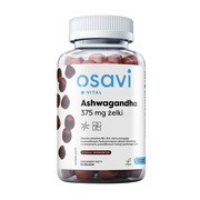 Osavi Ashwagandha, 375 mg, żelki o smaku wiśniowym, 90 szt.