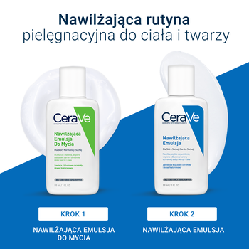 CeraVe, nawilżająca emulsja do ciała dla skóry suchej i bardzo suchej, 88 ml