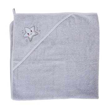 Ceba Baby, ręcznik dla niemowląt Star Grey 100 x 100, 1 szt.