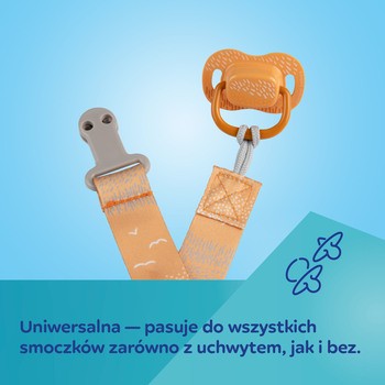 Canpol Babies, tasiemka do smoczka uspokajającego Mountains, zielona, 1 szt.