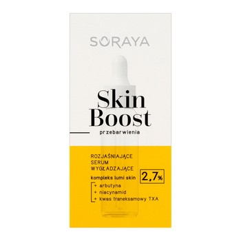 Soraya Skin Boost Przebarwienia, rozjaśniające serum wygładzające, 30 ml