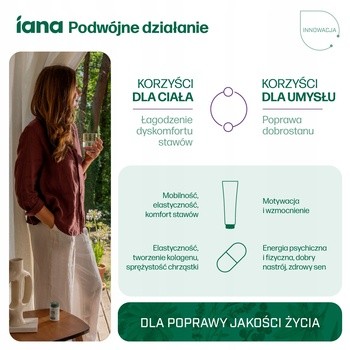 Iana Stawy Zdrowe Stawy + Dobry Nastrój, tabletki, 60 szt.