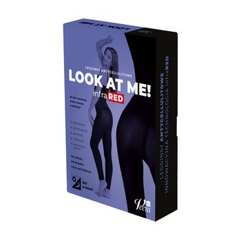 Look At Me! by Veera, antycellulitowe legginsy, kolor czarny, rozmiar XS, 1 szt.