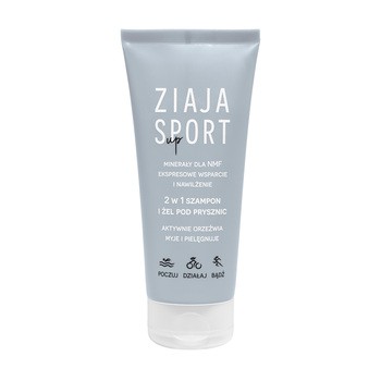 Ziaja Sport Up minerały dla NMF, 2 w 1 szampon i żel pod prysznic, 200 ml