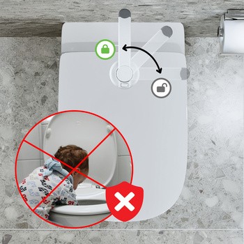 Sipo, Zabezpieczenie deski toaletowej przed dziećmi Safety Lock, 1 szt.