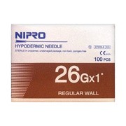 alt Nipro Needle, igły, 26G, 0,45x12 mm (HN 2613 ET), 100 szt.