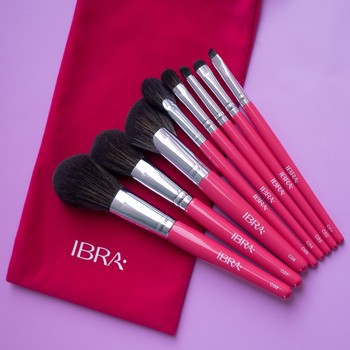 IBRA Makeup Candy, zestaw profesjonalnych pędzli, 8 szt.