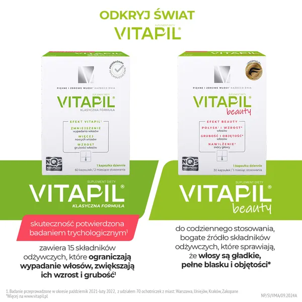 Комплекс для волос и кожи Vitapil Mama, для кормящих, с биотином и бамбуком, 60 капсул — фото 6