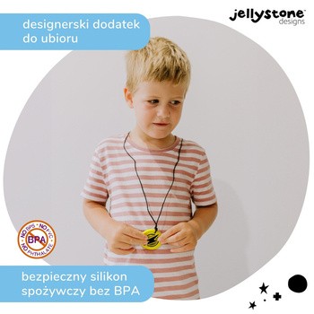 Jellystone Designs, gryzak terapeutyczny Żółta błyskawica, 1 szt.