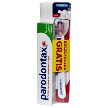 Zestaw Promocyjny Parodontax Fluoride, pasta do zębów 75 ml + szczoteczka miękka GRATIS