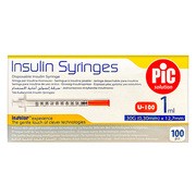 PiC Insulin Syringes, strzykawki insulinowe, jednorazowe, 1 ml 30G x 12,7 mm, 100 szt. https://azcdn.doz.pl/image/d/product/93b1f8b6-scale-180x180.png