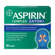 alt Aspirin Complex Zatoki, 500 mg + 30 mg, granulat w saszetkach, 10 szt.