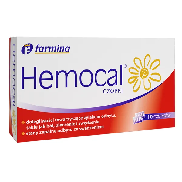 Hemocal czopki 10 szt [FARMINA]