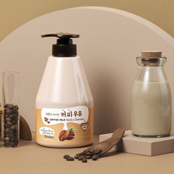 Kwailnara Coffee Milk Body Cleanser, ujędrniający żel do mycia ciała, 560 g
