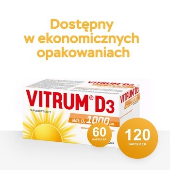 Vitrum D3 1000 j.m., kapsułki, 120 szt.