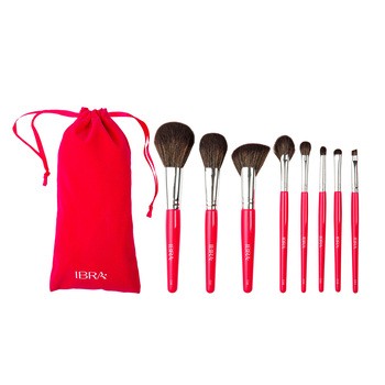 IBRA Makeup Candy, zestaw profesjonalnych pędzli, 8 szt.