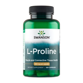 Swanson L-Prolina, kapsułki, 100 szt.