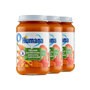 Zestaw 3x Humana 100% Organic, obiadek pomidorowo-warzywny z makaronem, bez dodatku soli, 190 g