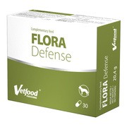 Vetfood Flora Defense, synbiotyk wspierający zdrowie przewodu pokarmowego psów, kapsułki, 30 szt. https://azcdn.doz.pl/image/d/product/40e5a1a4-scale-180x180.png