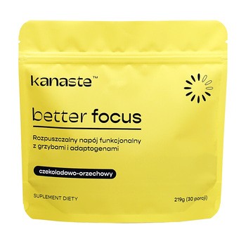 Kanaste Better Focus, proszek, smak czekoladowo-orzechowy, 219 g