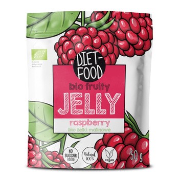 Diet-Food, Bio Żelki Owocowe Malina, 50 g