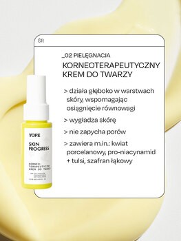 Yope Skin Progress, korneoterapeutyczny krem do twarzy, 50 ml