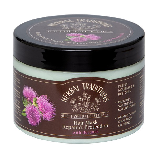 Maska regenerująco-ochronna z łopianem 300ml [Herbal Traditions] - Herbal Traditions