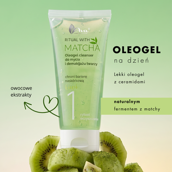 AVA Ritual with Matcha, oleo-żel do mycia i demakijażu twarzy, 100 ml