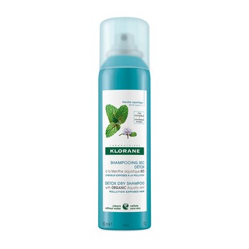 Klorane, szampon suchy z organiczną miętą nadwodną, 150 ml