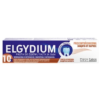 Elgydium, przeciwpróchnicowa pasta do zębów z kompleksem Fluorinol Protect+, 75 ml
