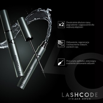 Lashcode Eyelash Serum, serum do rzęs, 5 ml