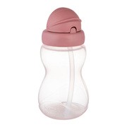 Canpol Babies, Bidon ze składaną rurką silikonową, różowy, 270 ml