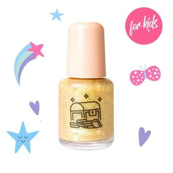 Maga Cosmetics, zestaw lakierów wodnych dla dzieci, Alicja w Krainie Brokatu, 3 x 6 ml