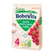 alt BoboVita, kaszka mleczno-ryżowa o smaku malinowym, 4m+, 230 g