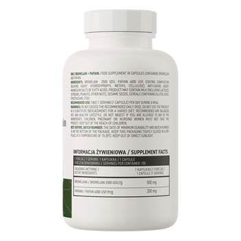 OstroVit Bromelain + Papain, kapsułki, 100 szt.