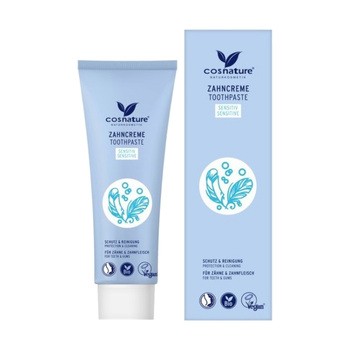Cosnature, naturalna pasta do zębów z fluorem, rumiankiem i miętą, 75 ml