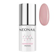 Neonail Cover Base Protein, baza hybrydowa Natural Nude, 7,2 ml