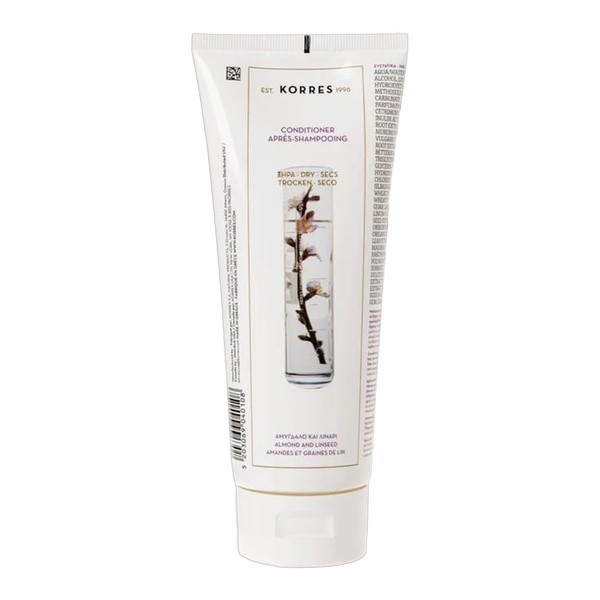 Korres Korres Almond + Linseed, odżywka do włosów suchych i zniszczonych, 200 ml