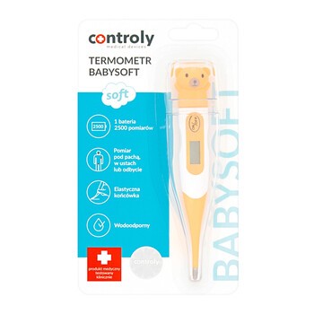 Controly Termometr Baby Soft, termometr elektroniczny dla dzieci, 1 szt.