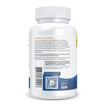 Nordic Naturals Vitamin D3 Gummies 1000 IU, żelki, smak jeżynowy, 120 szt.