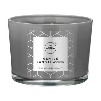 Aroma Home, Gentle Sandalwood elegance series, naturalna świeca zapachowa, 115 g