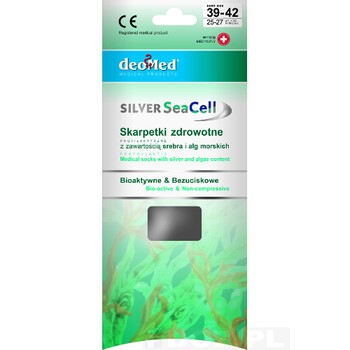 Silver SeaCell, skarpetki zdrowotne, rozmiar 39-42, szare