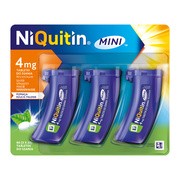 Niquitin Mini, 4 mg, tabletki do ssania, 60 szt. (3 poj. x 20 szt). https://azcdn.doz.pl/image/d/product/74da1b74-scale-180x180.png