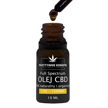 Pozytywne Konopie, olejek konopny CBD 15%, 10 ml