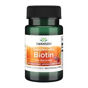 Swanson Biotyna, tabletki do ssania, 60 szt.