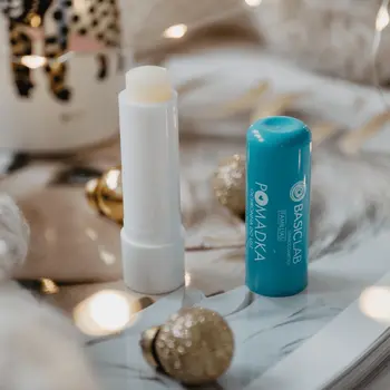 BasicLab Famillias, pomadka ochronna do ust, odżywienie i regeneracja, 1szt