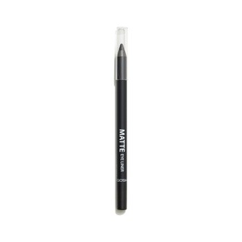 Gosh Matte Eye Liner, matowa kredka do oczu, wodoodporna, 002 Matt Black, 1,2 g