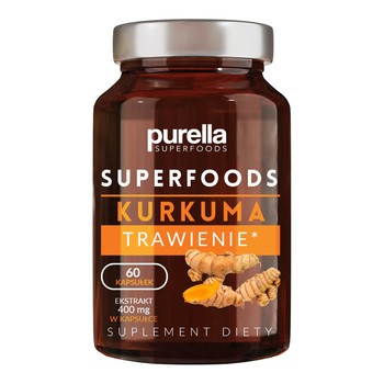 Purella Superfoods, Kurkuma Trawienie, 60 kapsułek