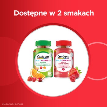 Centrum Multigummies Adults Energy Release, żelki, smak owoce leśne, 60 szt.